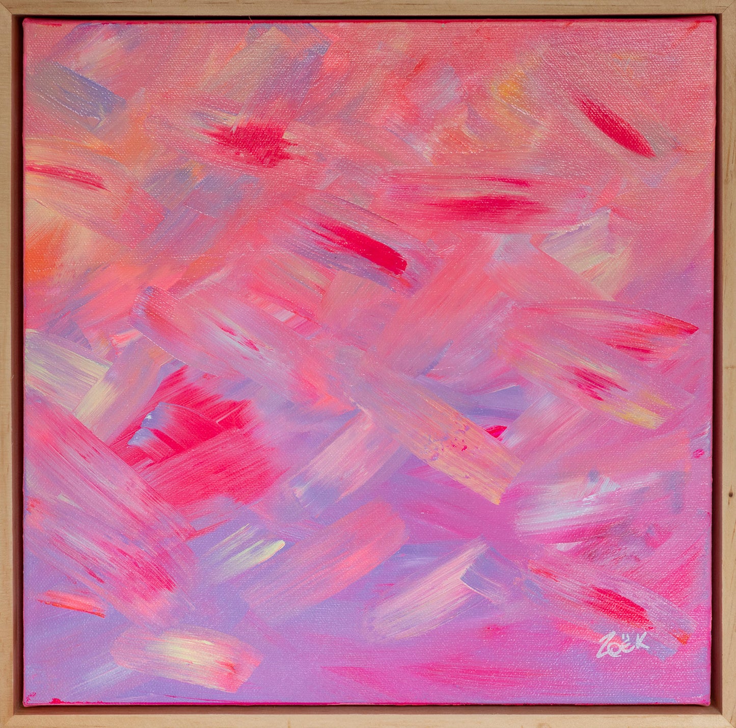 AUTUMN SUNSET I - 30x30cm Original Abstract
