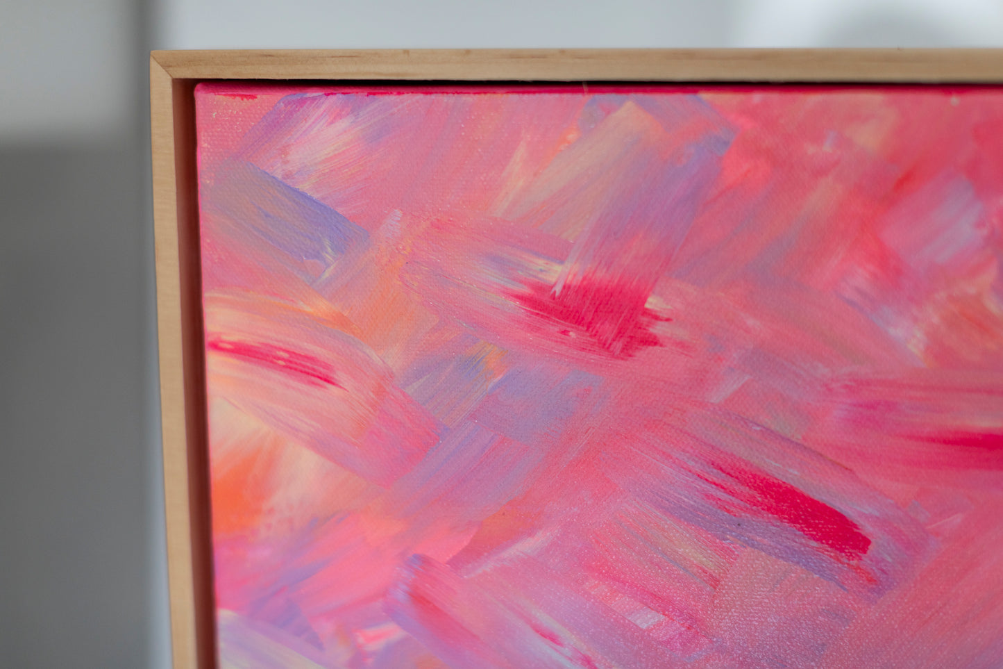 AUTUMN SUNSET I - 30x30cm Original Abstract
