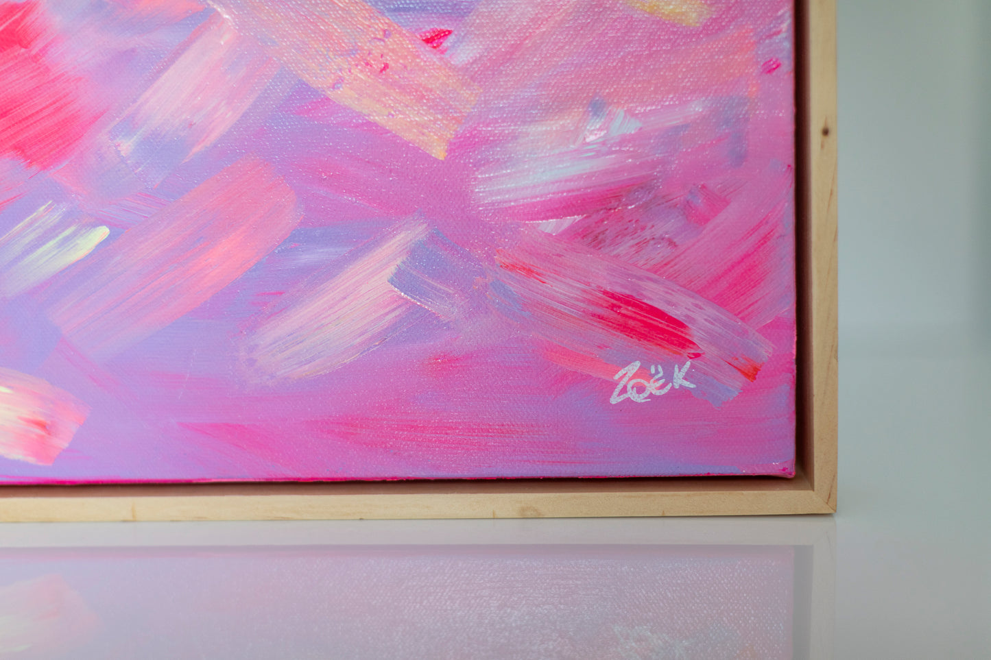 AUTUMN SUNSET I - 30x30cm Original Abstract