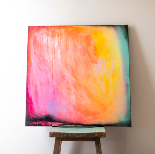 HAPPINESS - Original Abstract