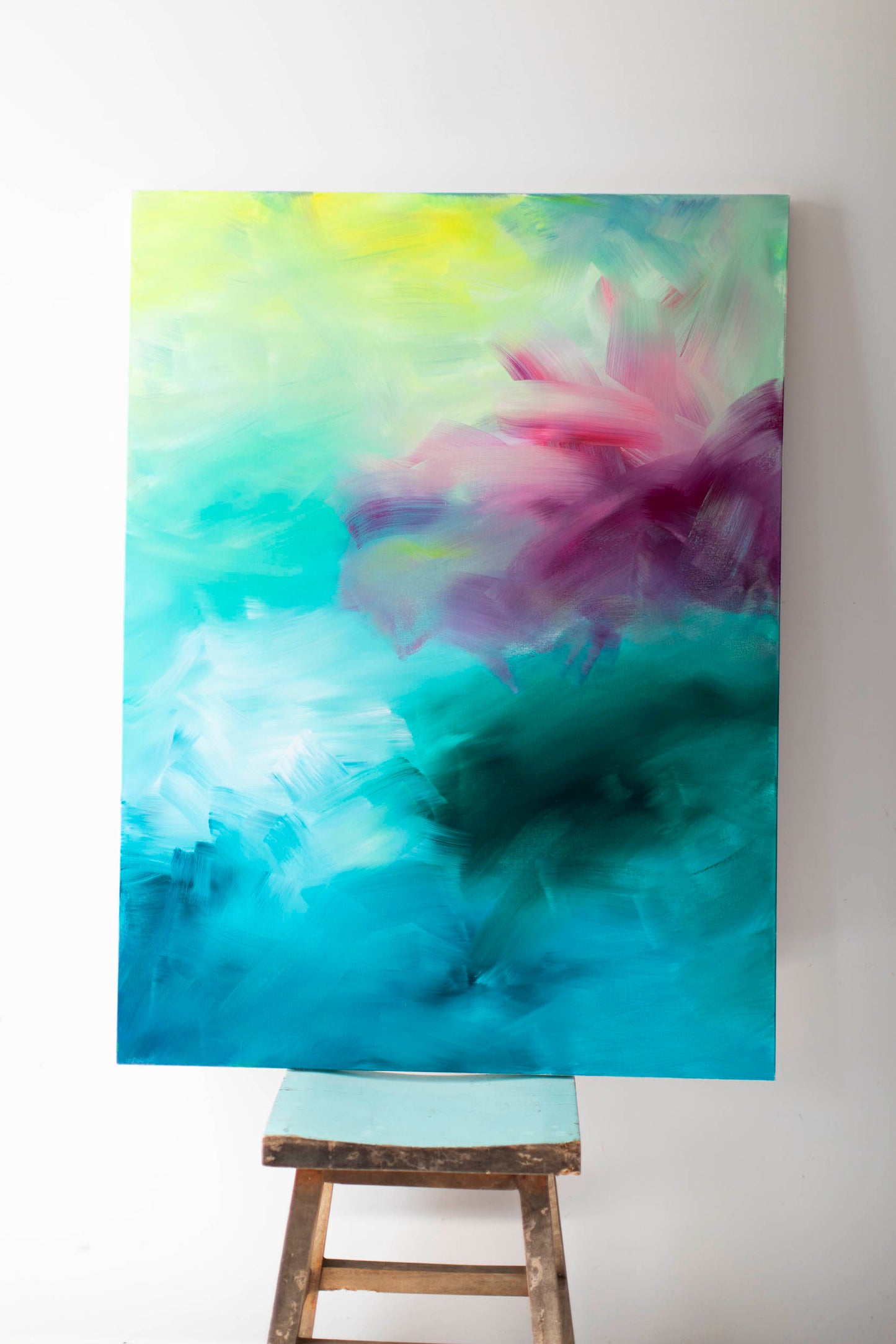 LAKE FLOWER - 91x122cm Original Abstract