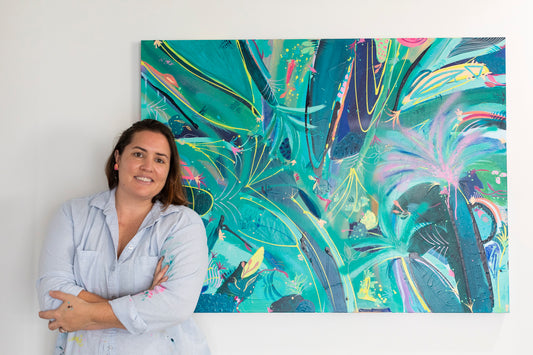 CANOPY OF HAPPINESS - Original mixed media